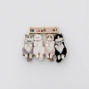Four plush cat dolls, cute and soft fabric ornaments for home decoration Specification image